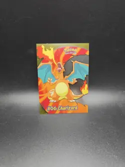 Topps Pokemon TV Animation Charizard #06 Clear Card - Image 1