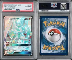 2019 POKEMON SUN & MOON HIDDEN FATES #SV65 FULL ART/ZYGARDE GX PSA 10 - Image 1