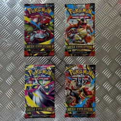 Pokemon MEGA EVOLUTION Bundle 4 x TCG Booster Packs - Image 1