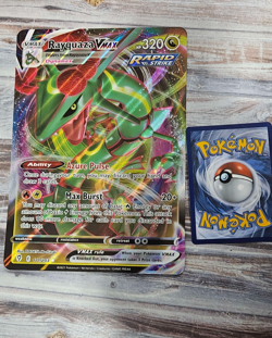 Pokemon TCG Rayquaza Vmax 111/203 Jumbo Evolving Skies Near Mint. - Image 1