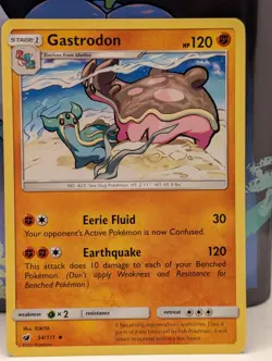 POKEMON TCG - Gastrodon Uncommon SM - Crimson Invasion 54/111 LP - Image 1