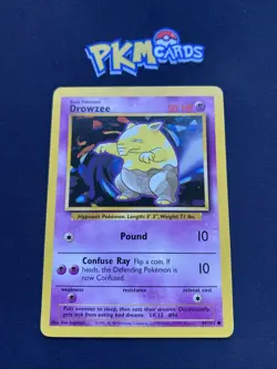 Pokemon TCG Drowzee Base Set 49/102 Regular LP. - Image 1