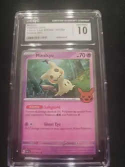 Mimikyu #037 2024 Pokemon Trick or Trade Cosmos Holo CGC Gem Mint 10 - Image 1