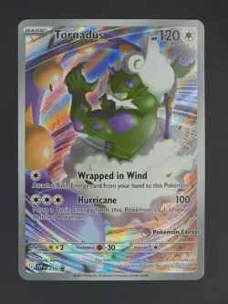 Tornadus 210 Pokemon Center Stamped Exclusive Promo Pokemon TCG - Image 1