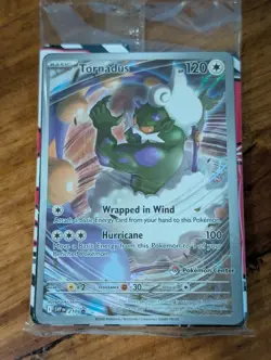 Pokemon Tornadus SVP210 SEALED Pokemon Center Stamped Black Star Promo - Image 1