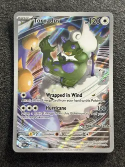 Tornadus SVP 210 Pokemon Center Exclusive ETB Stamped Promo TCG 2025 NM - Image 1