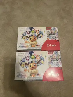 Pokemon TCG: Prismatic Evolutions ETB & Booster Bundle Costco 2-Pack - LOT OF 2 - Image 1