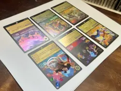 LOT (6) DISNEY LORCANA 🔶 Legendary Super Rare HOLO FOIL TCG CARDS Goofy/Hades - Image 5