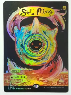 Sol Ring (Foil, Borderless) - NM - SLC SLD Secret Lair Encyclopedia of MTG Magic - Image 1