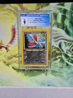 2001 POKEMON NEO REVELATION 1ST EDITION SKARMORY 23/64 NON-HOLO RARE CGC 9 MINT - Image 1