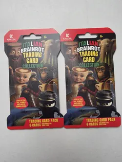 ITALIAN BRAINROT TRADING CARD GAME KHADOU BOOSTER Pack SEALED (2) - Image 1
