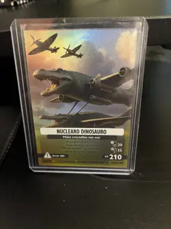 Skifidol Italian Brainrot Trading Card Game Nuclearo Dinosauro Full Art 66/150 - Image 1