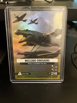 Skifidol Italian Brainrot Trading Card Game Nuclearo Dinosauro Full Art 66/150 - Image 3