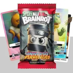 Skifidol Italian Brainrot -BOX 24 Bustine 14 Carte Trading Card Game Collezione - Image 2