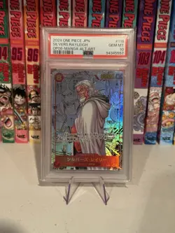 PSA 10 One Piece Silvers Rayleigh OP08-118 SEC 2024 Manga Alt Art Japanese - Image 1