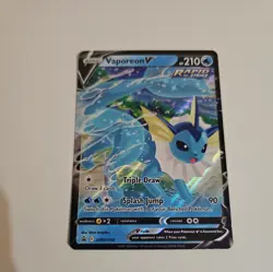 Pokemon Card Vaporeon SWSH150 Black Star Promo Holo Rare Near Mint - Image 1