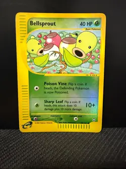 Bellsprout 68/147 Aquapolis Pokemon Card - Reverse Holo - NM - Image 1