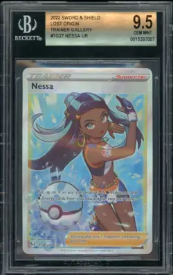2022 Pokemon Sword Shield Lost Origin Nessa BGS 9.5 Trainer Gallery #TG27/TG30 - Image 1