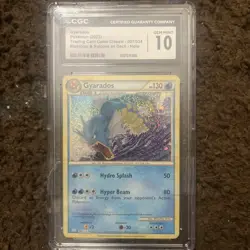 CGC 10 GEM MINT Gyarados 007/034 English Pokemon TCG Classic Holo Blastoise Deck - Image 3
