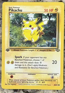 Pokemon TCG Pikachu 60/64 1st Edition Jungle - Image 1