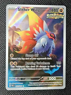 Pokemon TCG Slither Wing 203/182 SV04: Paradox Rift Illustration Rare Holo Card - Image 1