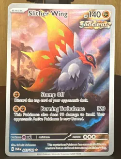 Pokemon TCG Slither Wing 203/182 SV04: Paradox Rift Illustration Rare Holo Card - Image 1