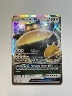 Pokemon TCG Snorlax GX SM05 Sun Moon Black Star Promo - Image 1