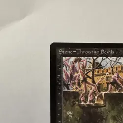 BANNED MTG Stone - Throwing Devils (Dark) | Arabian Nights | 1993 | NM - Image 2