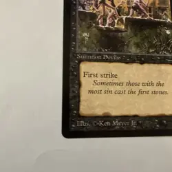 BANNED MTG Stone - Throwing Devils (Dark) | Arabian Nights | 1993 | NM - Image 4