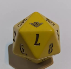 Magic The Gathering Promo Life Counter Spin down Die Gold Nugget Oversized MTG - Image 1