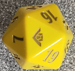 Magic The Gathering Promo Life Counter Spin down Die Gold Nugget Oversized MTG - Image 2