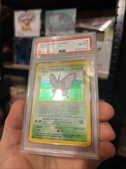 Venomoth Holo No Symbol Error PSA 8 Jungle Set 1999 Pokemon Card WOTC #13 - Image 2