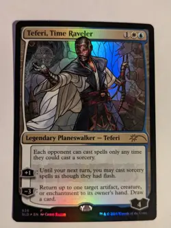 1x TEFERI TIME RAVELER NM Stained Glass FOIL - Secret Lair Magic x1 - Image 1