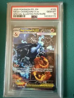 Pokemon TCG Mega Charizard X EX SIR 125/094 PSA 10 Gem Mint - Image 1