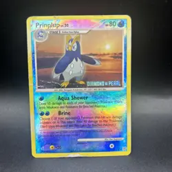 Prinplup 58/130 STAMPED Diamond & Pearl 2007 Reverse Holo Pokemon Card - Image 1
