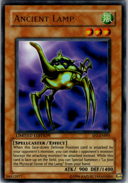 Yugioh Ancient Lamp SP2-EN001 Ultra Rare Limited Edition - Image 1