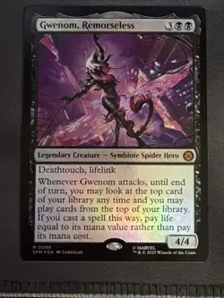 Gwenom, Remorseless Foil x1, MTG, Marvel's Spider-Man, SPM, NM - Image 1