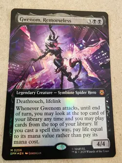 Gwenom, Remorseless - #256 Foil (Extended Art) Marvel's Spider-Man - Mtg - Image 1