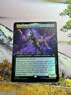 Gwenom, Remorseless - Foil Extended Art NM Eng MTG - Marvel's Spider-Man - Image 1