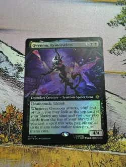 Gwenom, Remorseless - Foil Extended Art NM Eng MTG - Marvel's Spider-Man - Image 5