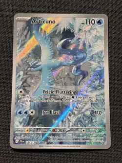 Pokemon TCG Articuno IR 161/159 Journey Together NM/Mint Condition - Image 1