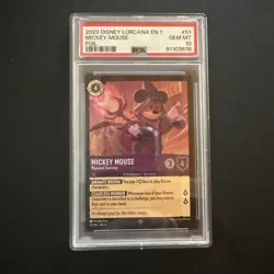 2023 Disney Lorcana Micky Mouse - Foil Wayward Sorcerer *PSA GEM MINT 10* - Image 1