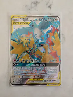 Pokemon Hidden Fates Moltres & Zapdos & Articuno GX 66/68 Full Art Ultra Rare NM - Image 1
