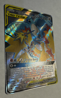 Pokemon Moltres & Zapdos & Articuno GX (Full Art) 66/68 Hidden Fates Holo NM - Image 2