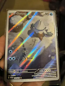 Snover Illustration Rare 140/132 Mega Evolution Pokemon TCG Near Mint Card NM - Image 2