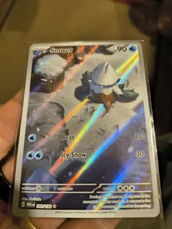 Snover Illustration Rare 140/132 Mega Evolution Pokemon TCG Near Mint Card NM - Image 3