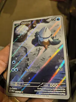 Snover Illustration Rare 140/132 Mega Evolution Pokemon TCG Near Mint Card NM - Image 5