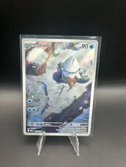 Snover 140/132 Me01: Mega Evolution Illustration Rare Full Art Holo Pokemon TCG - Image 1