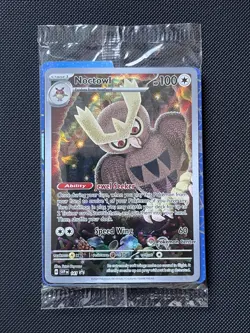 Pokemon TCG Noctowl 141 Pokemon Center ETB Promo Sealed - Image 1