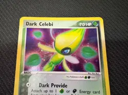 Dark Celebi 4/101 Holo EX Hidden Legends Pokemon Card 2004 Vintage - Image 3